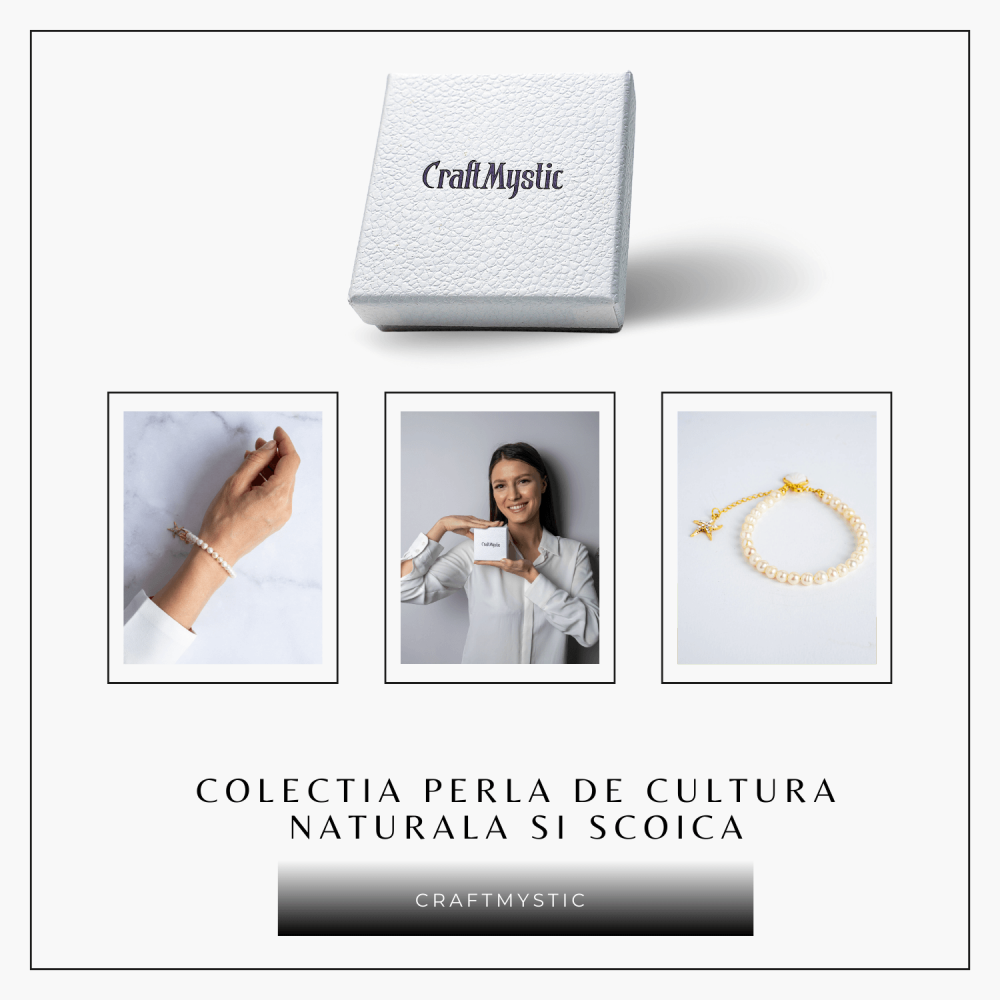 Bratara eleganta cu perle si scoica – Inspirata din adancurile oceanului [9]