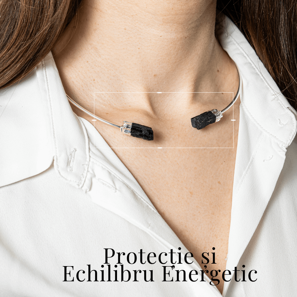 Colier Choker Turmalina Neagra - Protectie Energetica si Echilibru Spiritual [2]