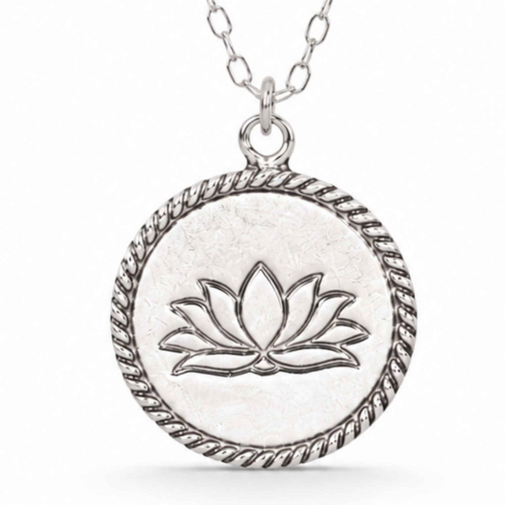 Colier Floare de Lotus din Argint 925 – Echilibru Interior si Renastere Spirituala [1]
