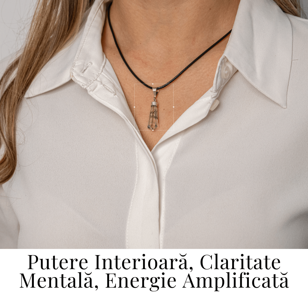 Colier Cuart Rutilat în Varf – Claritate, Putere Interioara si Energie Amplificata [2]