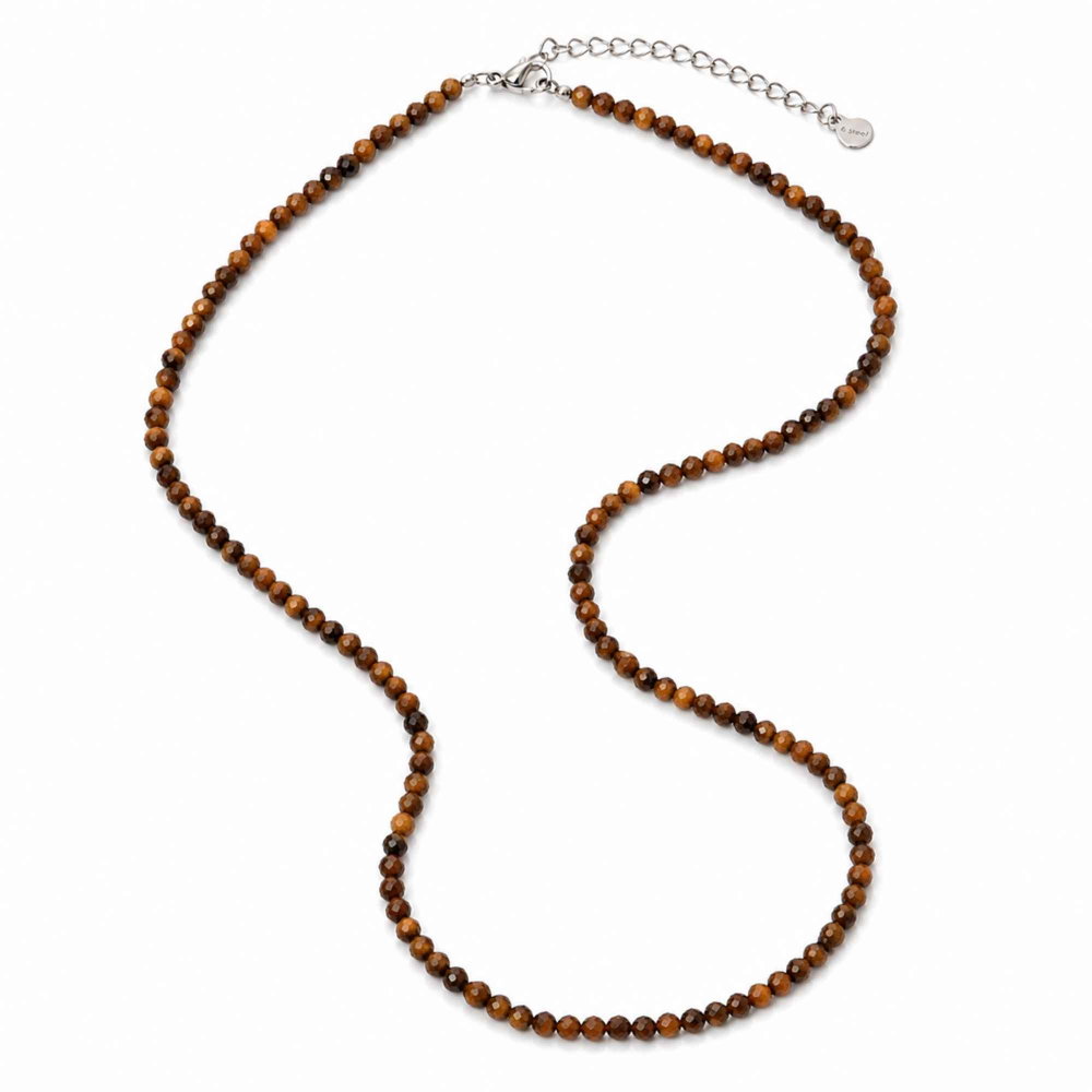 Colier fin la baza gatului tip Choker cu Ochi de Tigru Fatetat 3 mm – Curaj si Eleganta Naturala [1]