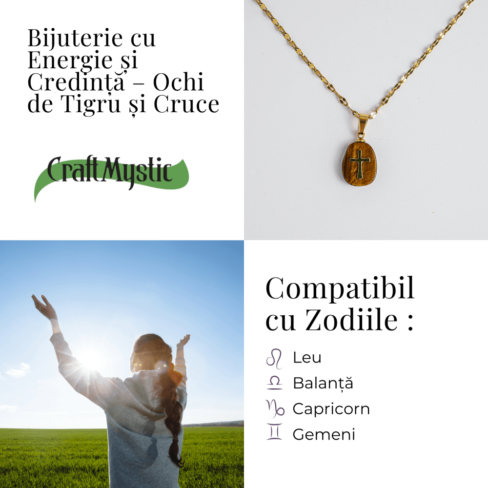 Bijuterie cu Energie si Credinta – Ochi de Tigru si Cruce [5]