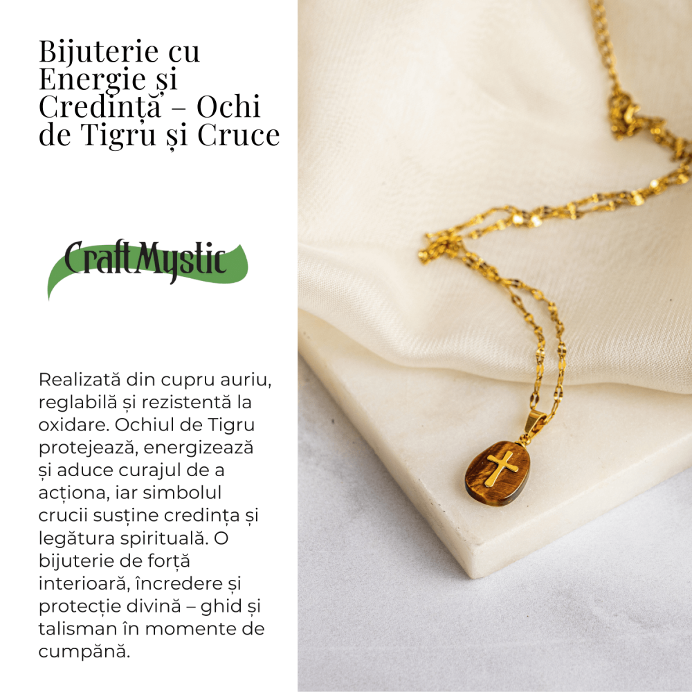 Bijuterie cu Energie si Credinta – Ochi de Tigru si Cruce [3]