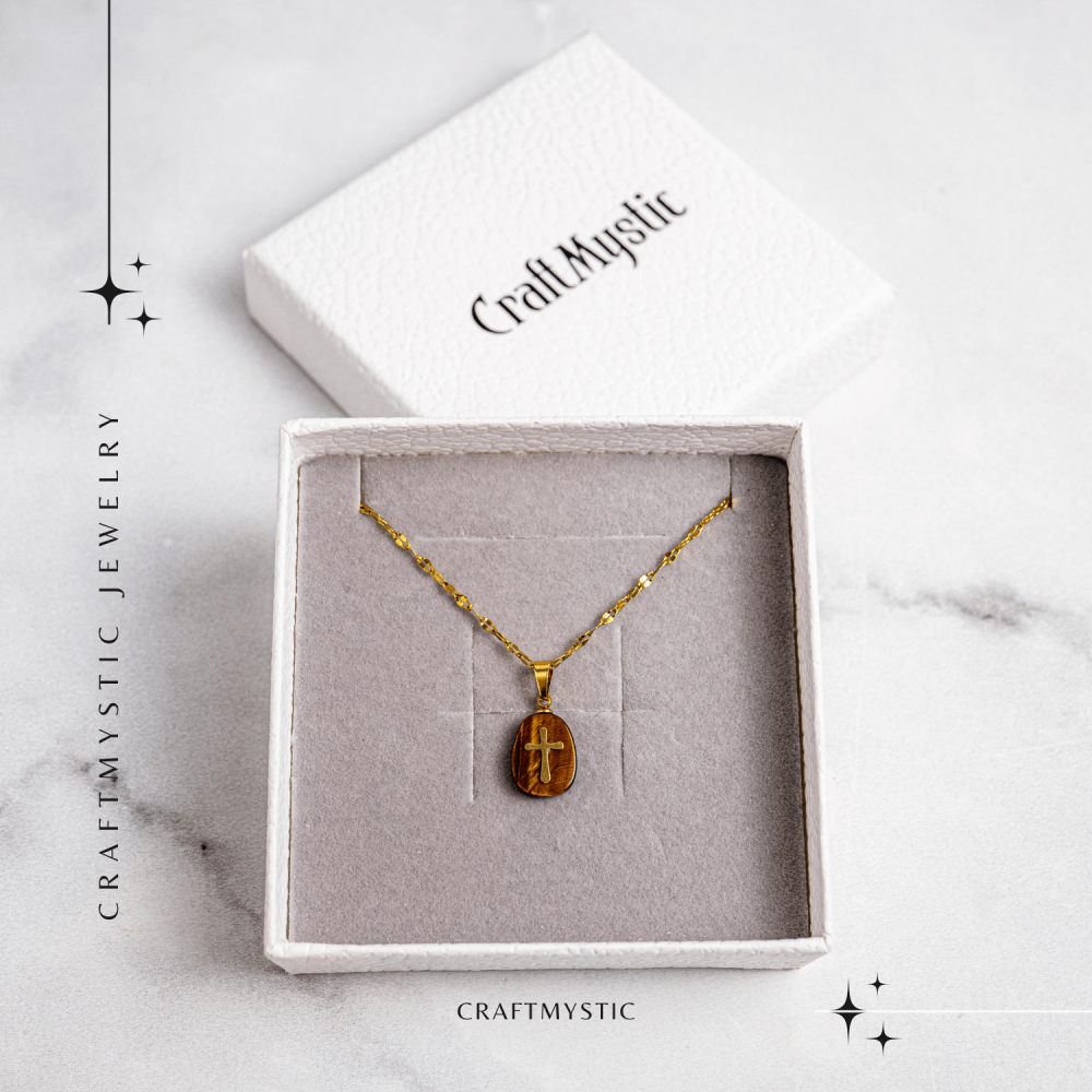 Bijuterie cu Energie si Credinta – Ochi de Tigru si Cruce [7]