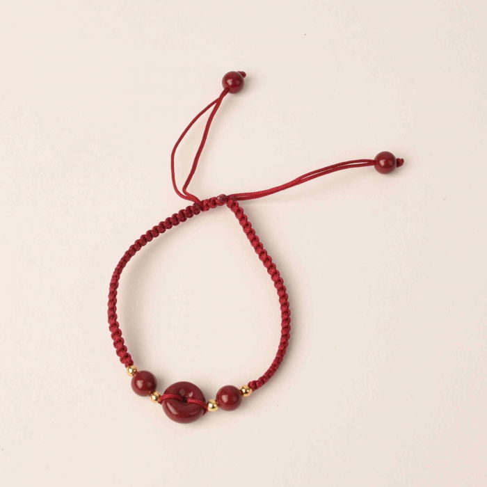 Set bratara pentru mana si picior cu cristal natural Cinabru Feng Shui [3]