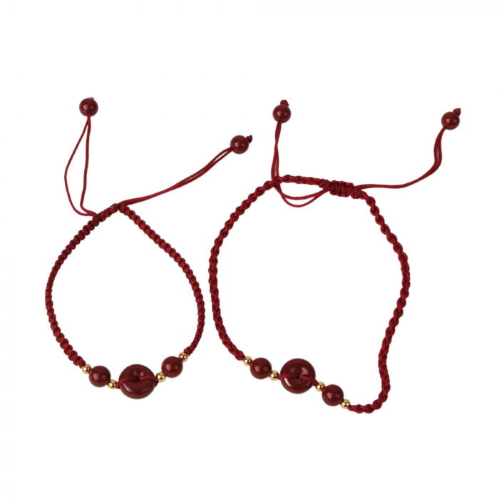 Set bratara pentru mana si picior cu cristal natural Cinabru Feng Shui [1]