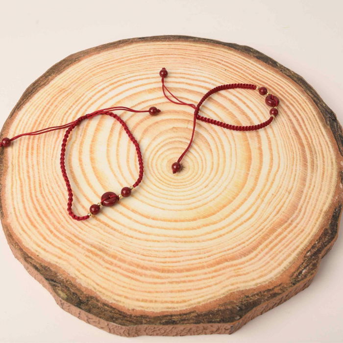 Set bratara pentru mana si picior cu cristal natural Cinabru Feng Shui [2]