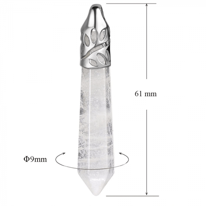 Colier cu pandantiv hexagonal din cristal ametist - O piatra puternica si protectoare, elibereaza stresul si calmeaza emotiile [2]