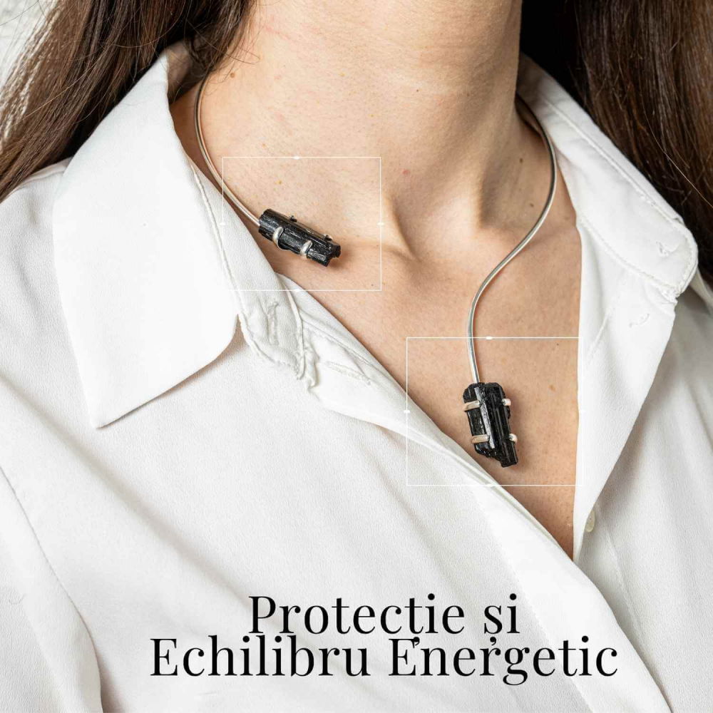 Colier Choker Turmalina Neagra - Protectie Energetica si Echilibru [2]