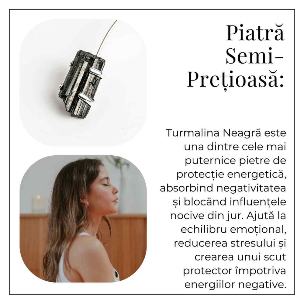 Colier Choker Turmalina Neagra - Protectie Energetica si Echilibru [6]