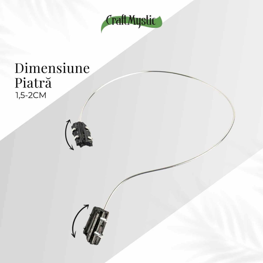 Colier Choker Turmalina Neagra - Protectie Energetica si Echilibru [5]