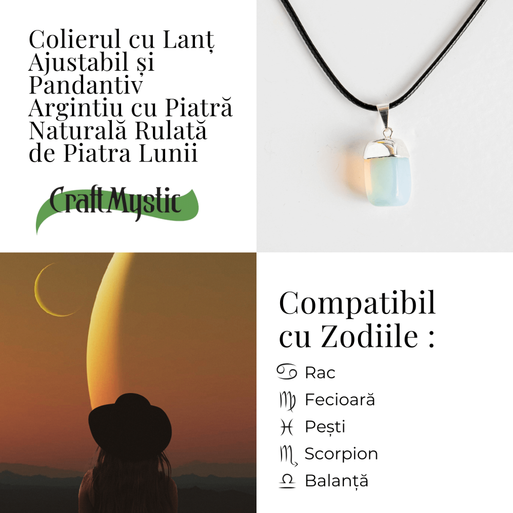 Colier cu piatra rulata de Piatra Lunii – Incredibil echilibru emotional [5]