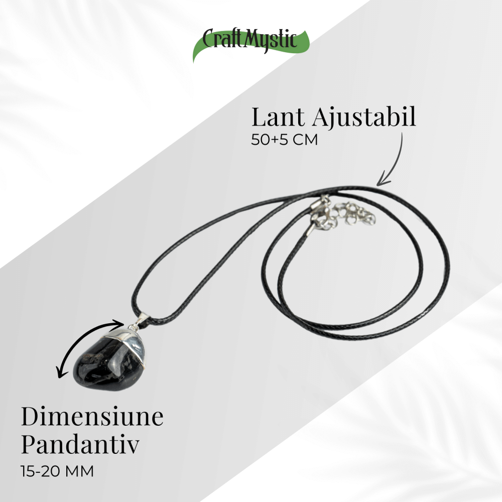 Colier cu Piatra Rulata de Onix Natural – Protectie si Forta [3]