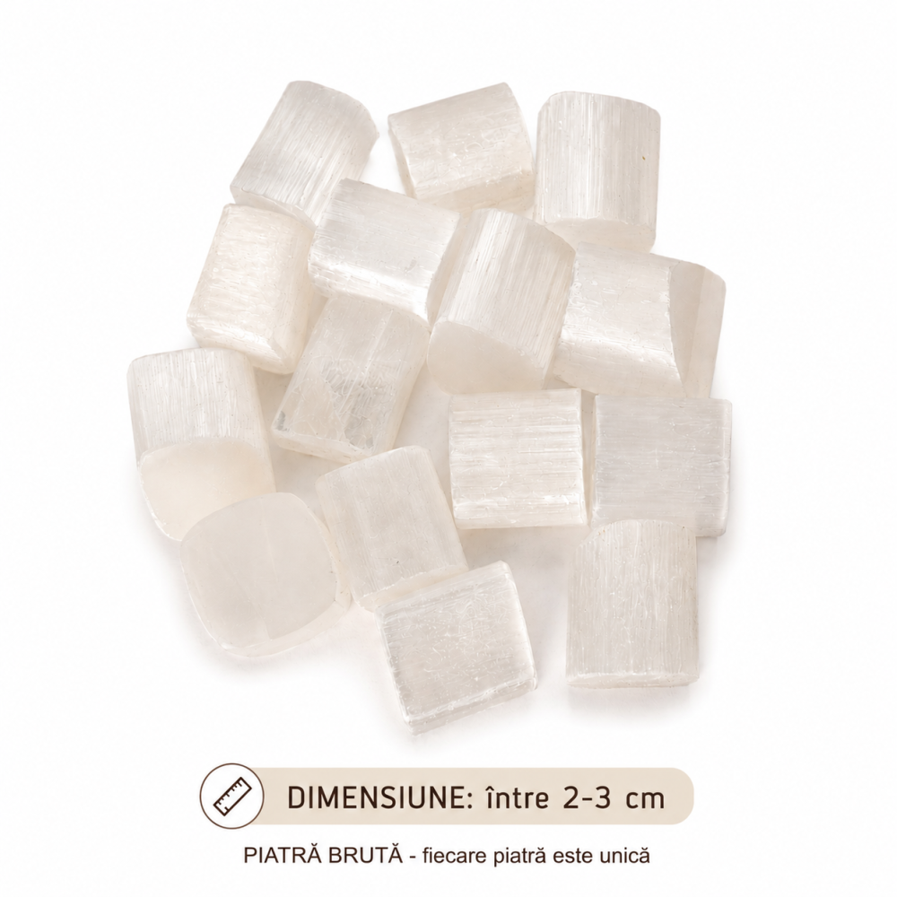 Pietre de Selenit Natural 2-3 cm – Purificare Energetica si Claritate Interioara [3]