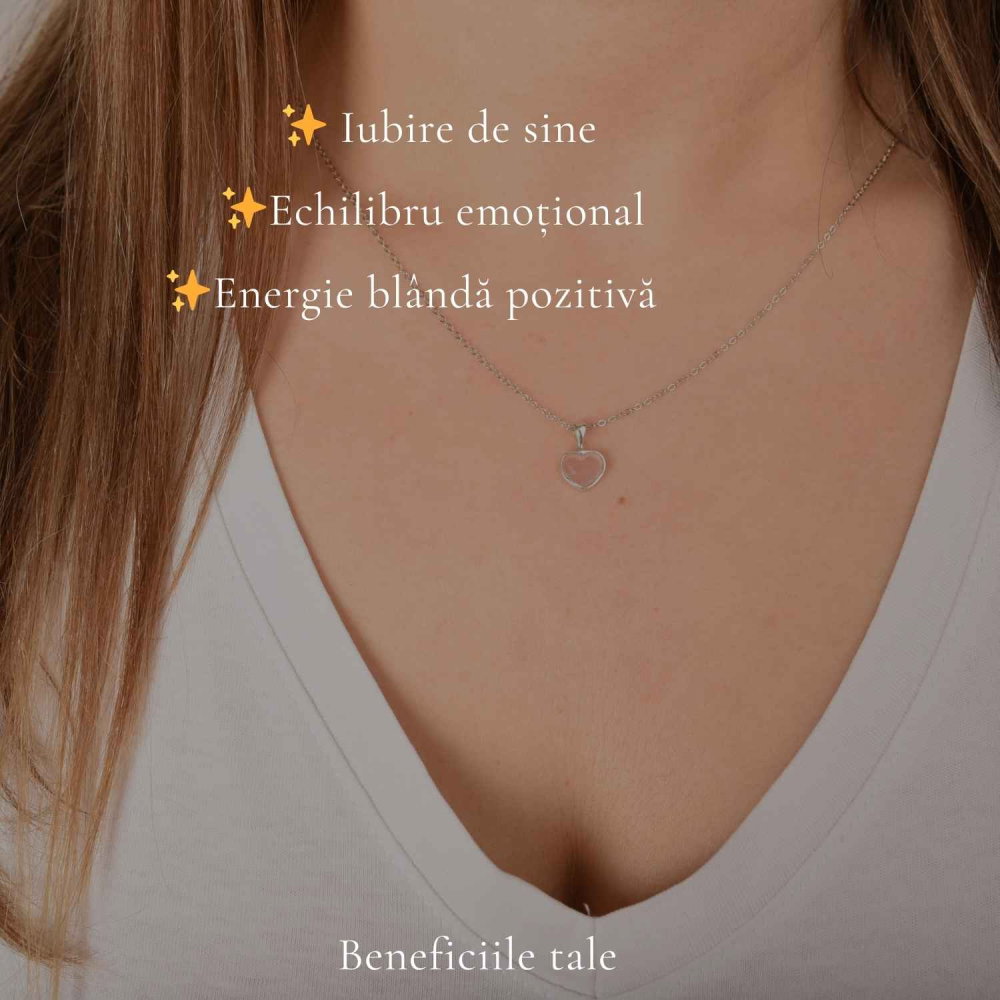 Colier argint 925 cuart roz lacrima – iubire, feminitate si echilibru emotional [3]