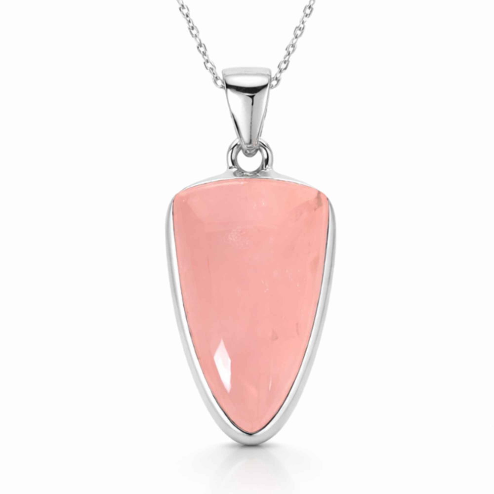 Colier Cuart Roz neregulat din Argint 925 – iubire de sine si echilibru emotional [1]
