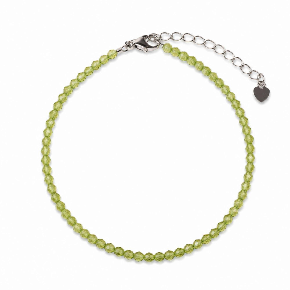 Bratara Fina cu Peridot Fatetat 3 mm – Prosperitate si Energie Pozitiva [1]