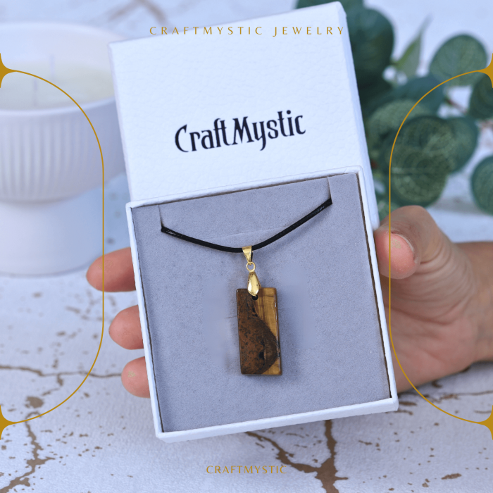 Colier cu Ochi de Tigru forma neregulata pentru Protectie si Energie Pozitiva [6]