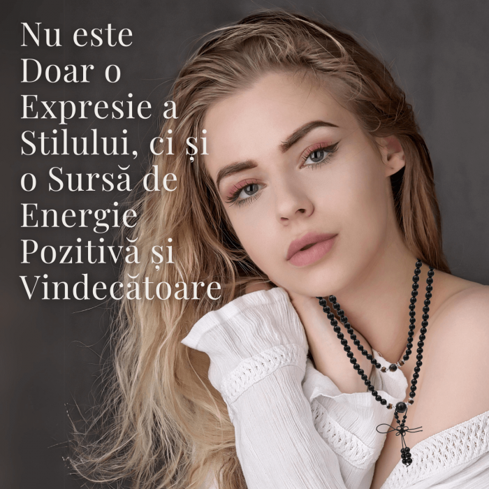 Colier Mala cu 108 Pietre din Obsidian și Ochi de Tigru [4]