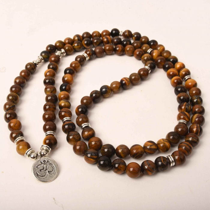 Colier cu pandativ din Ametist natural invelit cu sarma model Arborele vietii si margele 8mm - Cadou pentru mame, iubita [3]