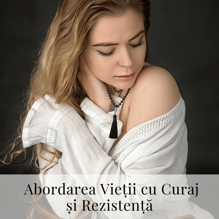 Colier Mala din Roca Vulcanica Naturala 8MM cu 108 margele [7]