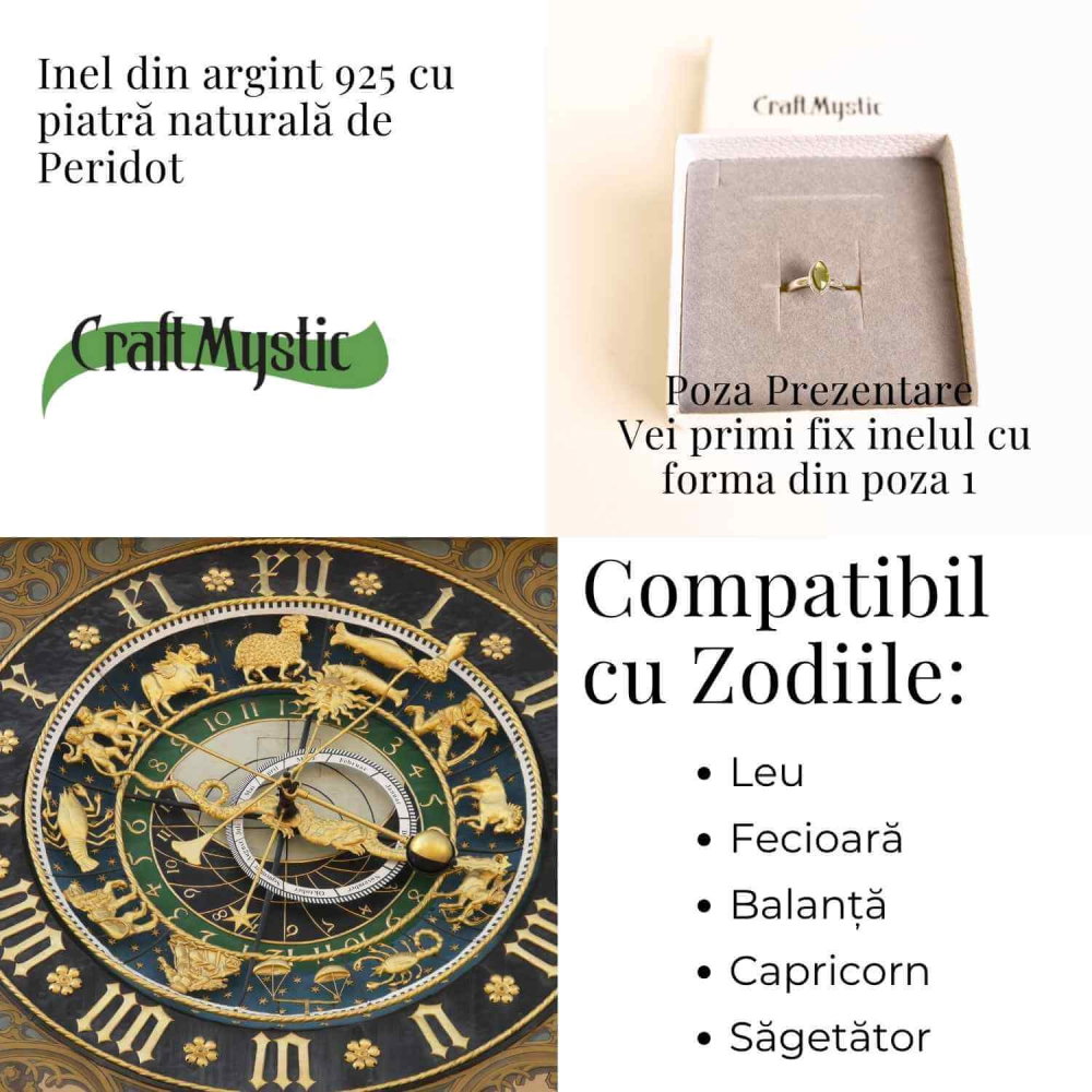 Inel argint 925 cu Peridot triunghiular – Energie si echilibru interior [4]