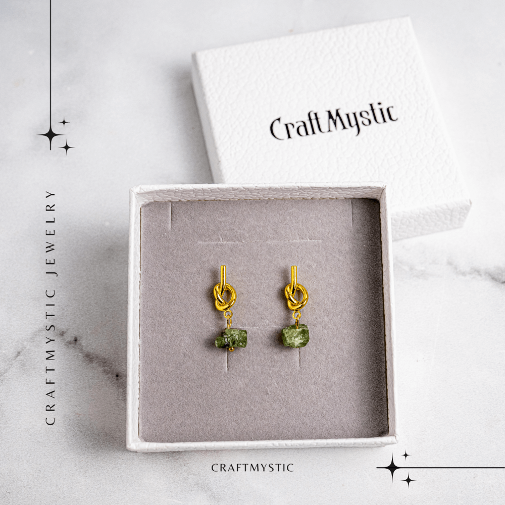 Prosperitate si Vibratie Pozitiva – Cercei cu Peridot Natural [7]