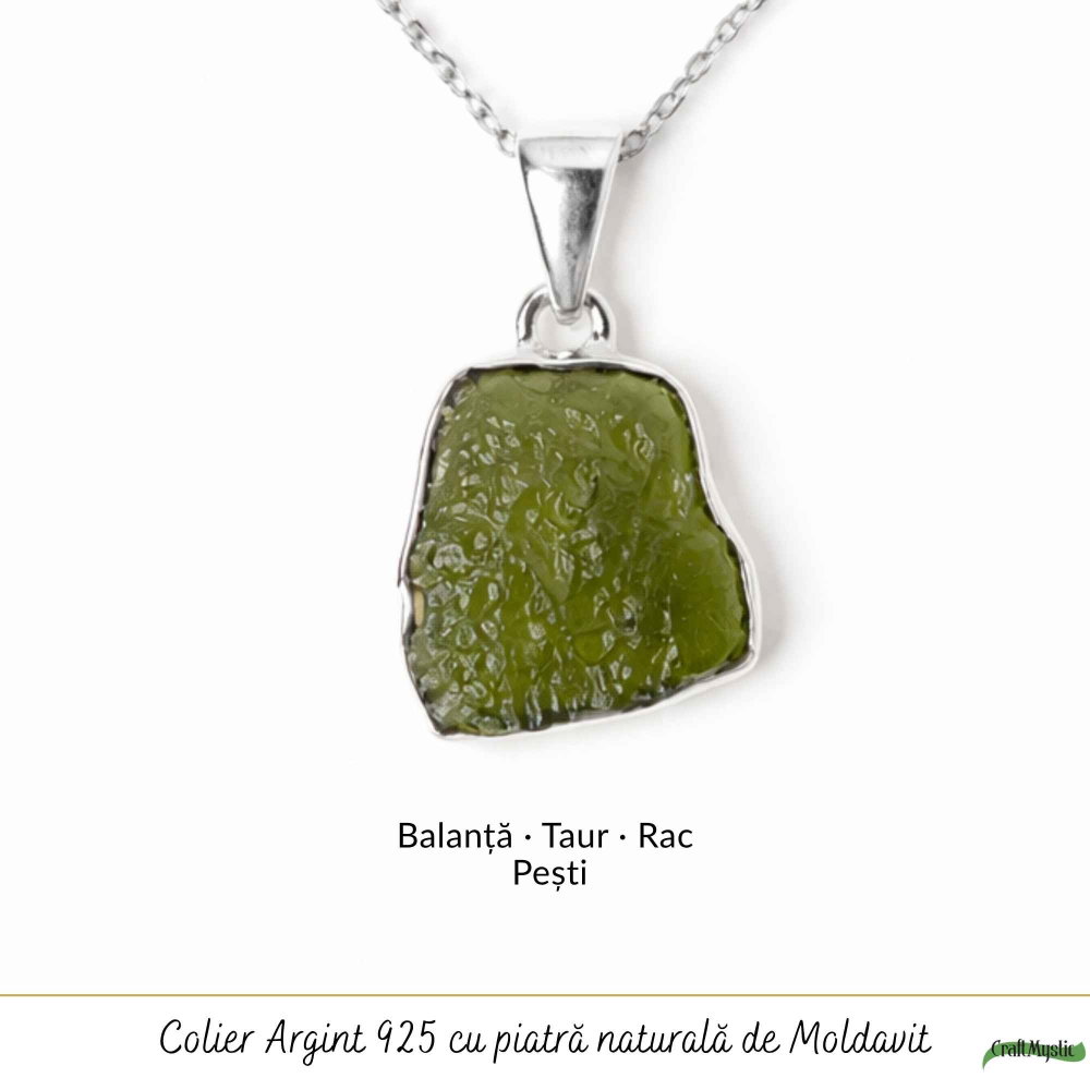 Colier argint 925 cu moldavit brut neuniform – transformare si claritate interioara [5]