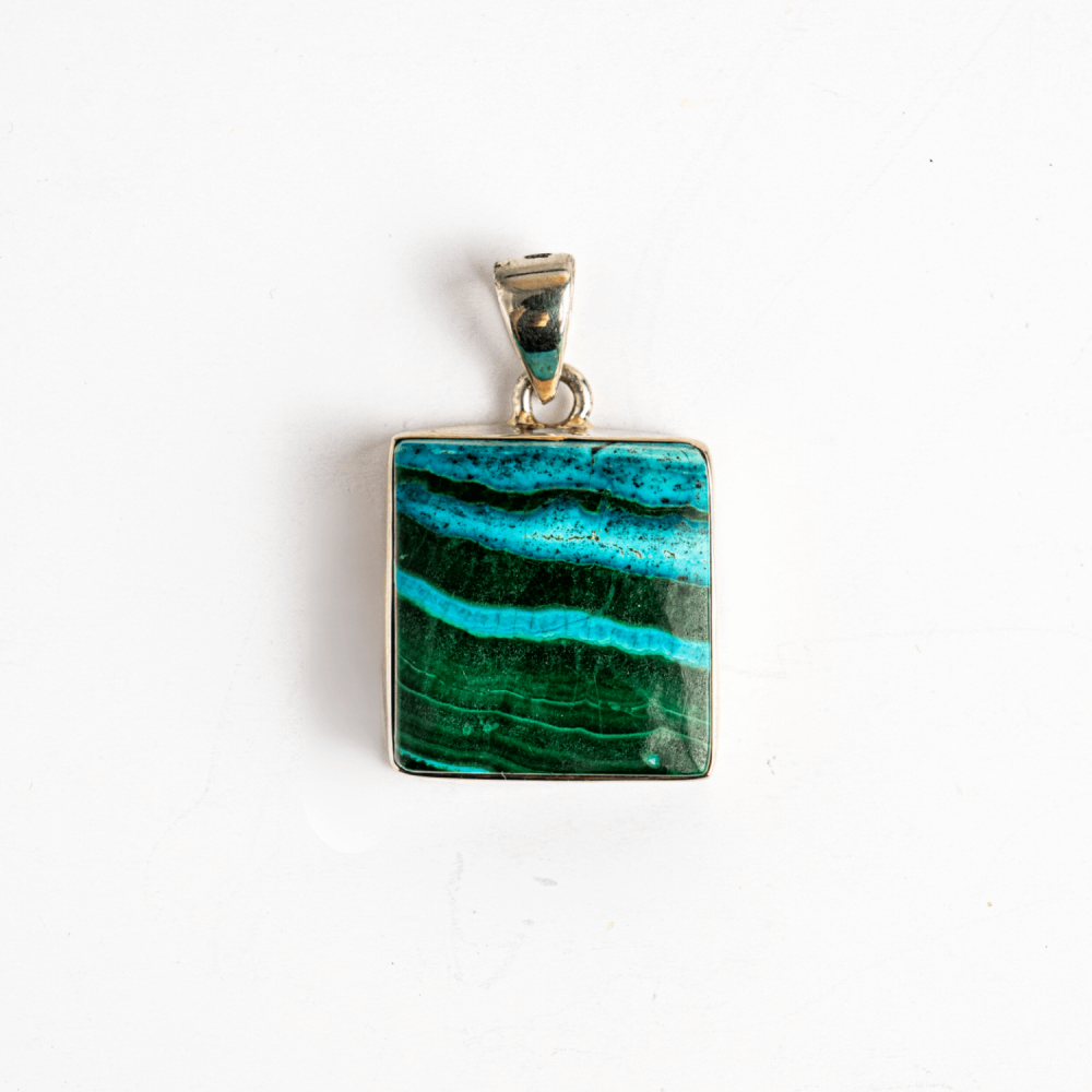 Colier Malachit si Crisocola – Protectie si Echilibru pe Argint 925 [8]