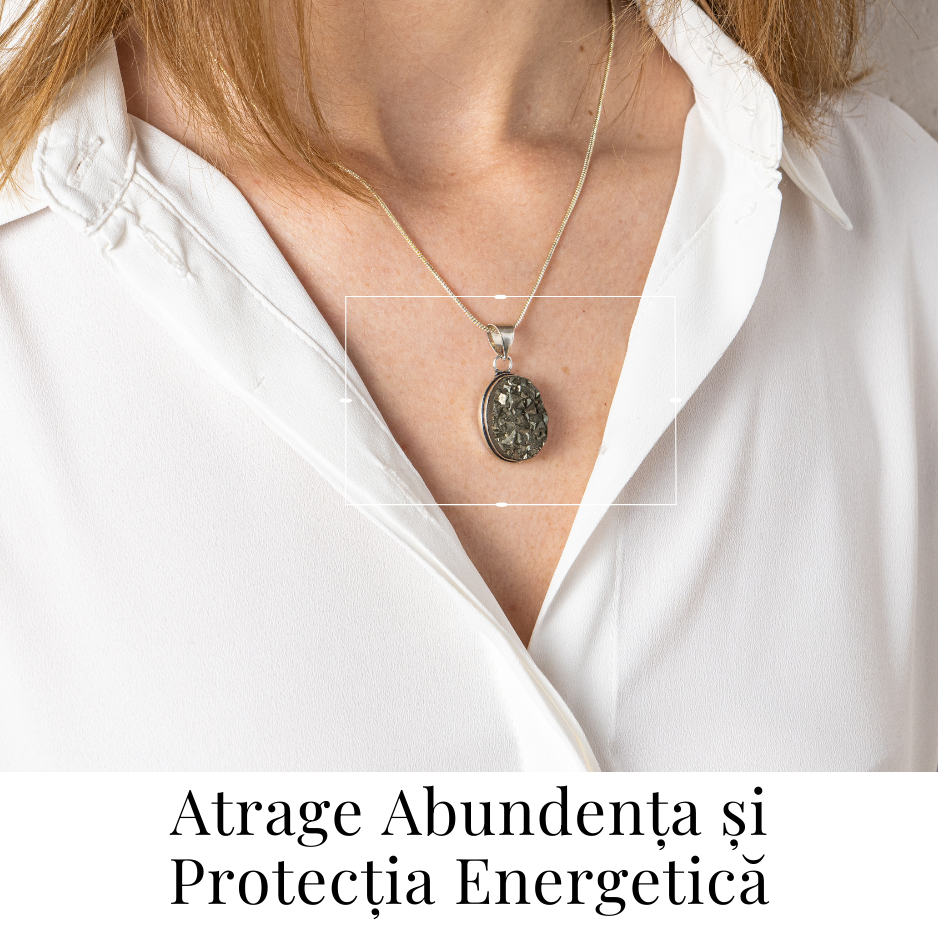 Colier Pirita Ovala – Protectie si Energie Pozitiva [2]