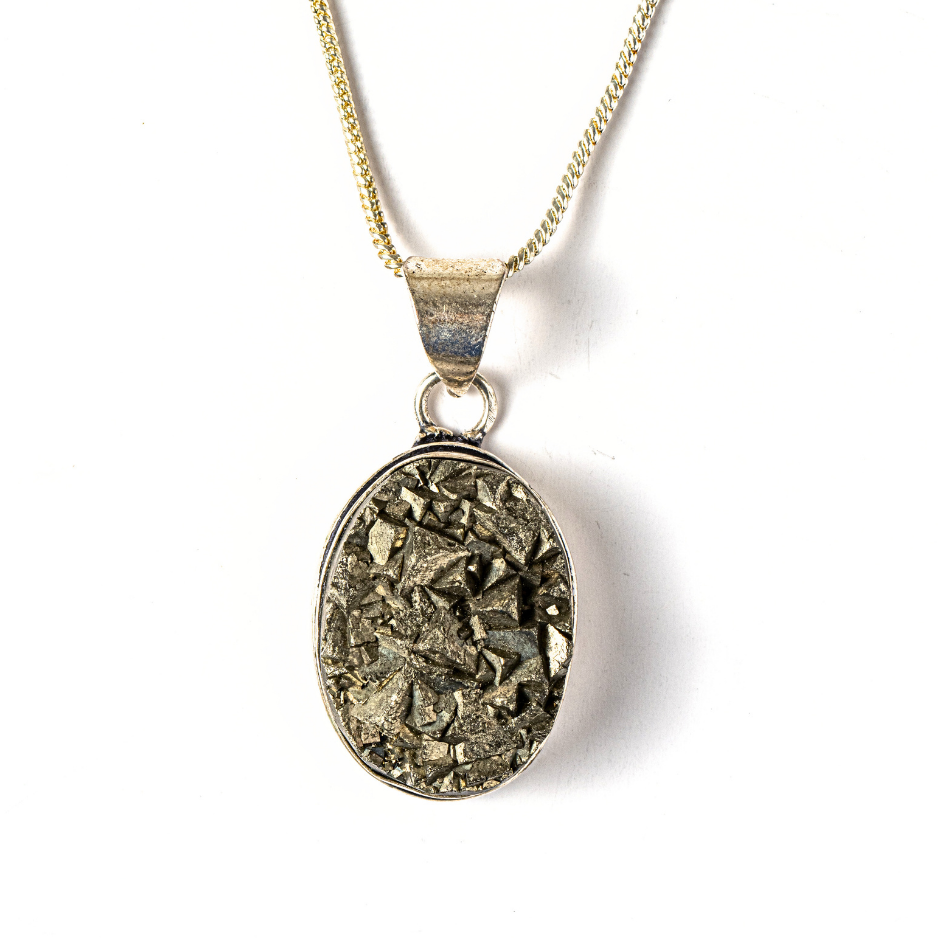 Colier Pirita Ovala – Protectie si Energie Pozitiva [1]