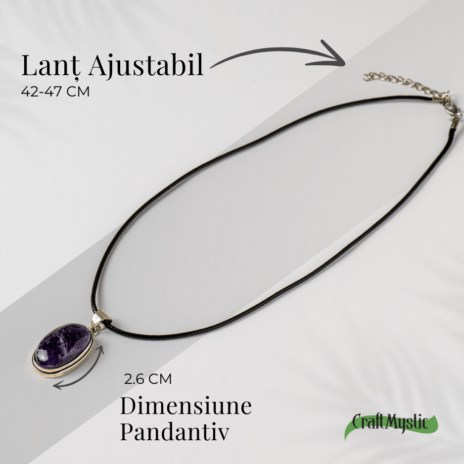 Colier cu Ametist Natural – Claritate Mentala si Echilibru Spiritual [5]