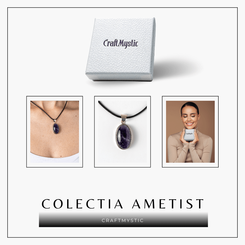 Colier cu Ametist Natural – Claritate Mentala si Echilibru Spiritual [6]