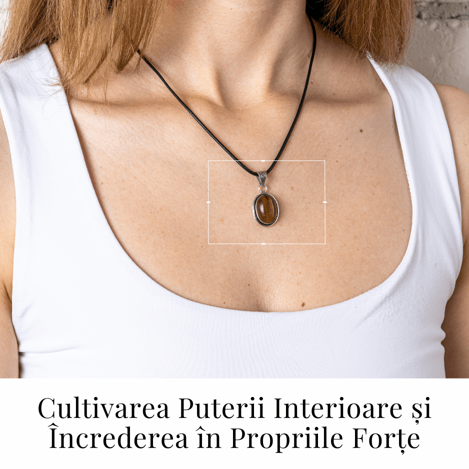 Colier cu pandantiv oval din Ochi de Tigru Natural – Protectie si Curaj [2]