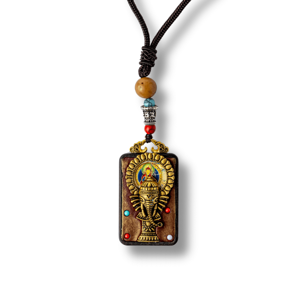 Colier Thangka Nepalez din Lemn de Abanos cu Ganesha – Protectie, Intelepciune si Noi Inceputuri [1]