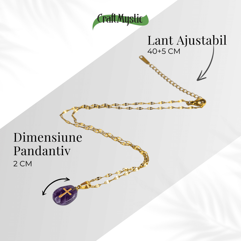 Bijuterie pentru Claritate si Conectare Divina – Colier cu Ametist [4]