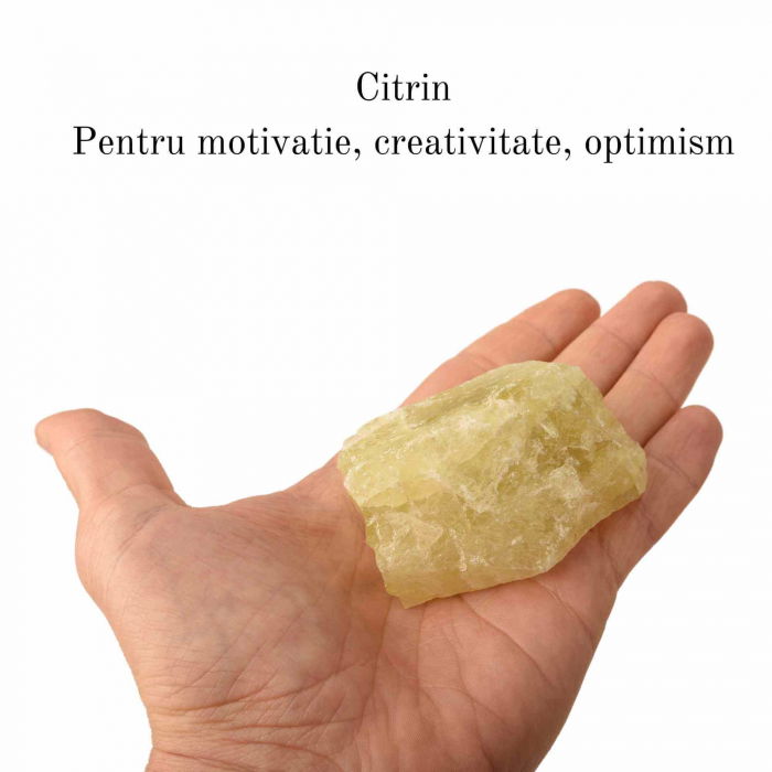 Cristal natural unicat Citrin pietre brute 8-9 cm  - Pietre semiprețioase pentru optimism, creativitate, motivatie [2]