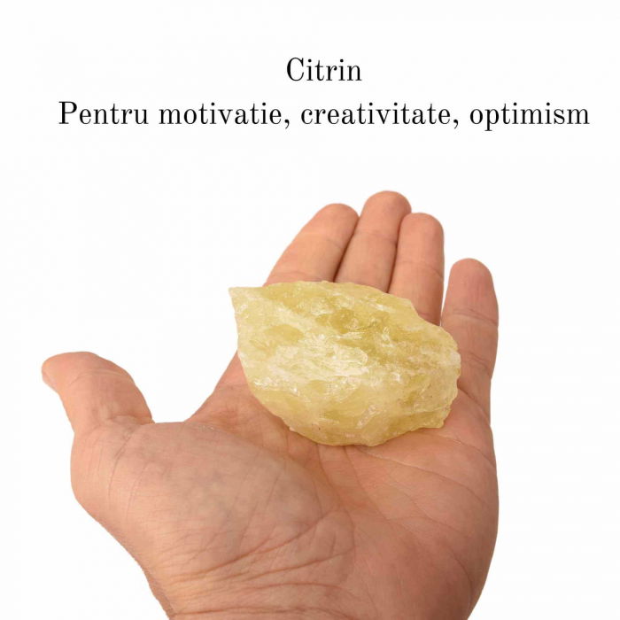 Cristal natural unicat Citrin pietre brute 8-9 cm  - Pietre semiprețioase pentru optimism, creativitate, motivatie [4]