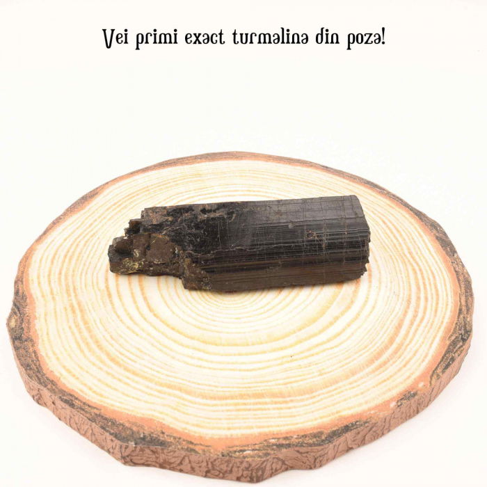Cristal natural unicat de vindecare Turmalina neagra pietre brute 8-9 cm  - Pentru energie pozitiva, protectie [11]