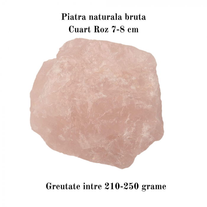Cristal natural unicat Cuart Roz pietre brute 7-8 cm  - Pietre semipretioase de vindecare [9]