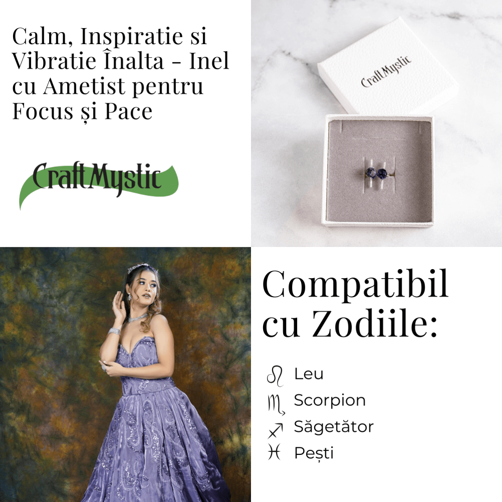 Accesoriu cu sens – Inel cu ametist pentru focus si pace [5]