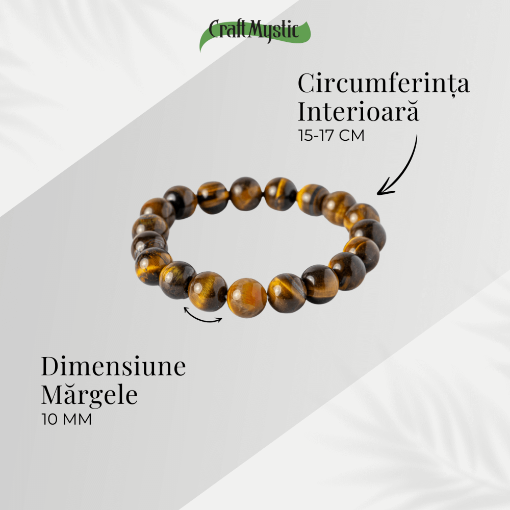 Putere si Protectie – Bratara din Ochi de Tigru Natural 10mm [4]