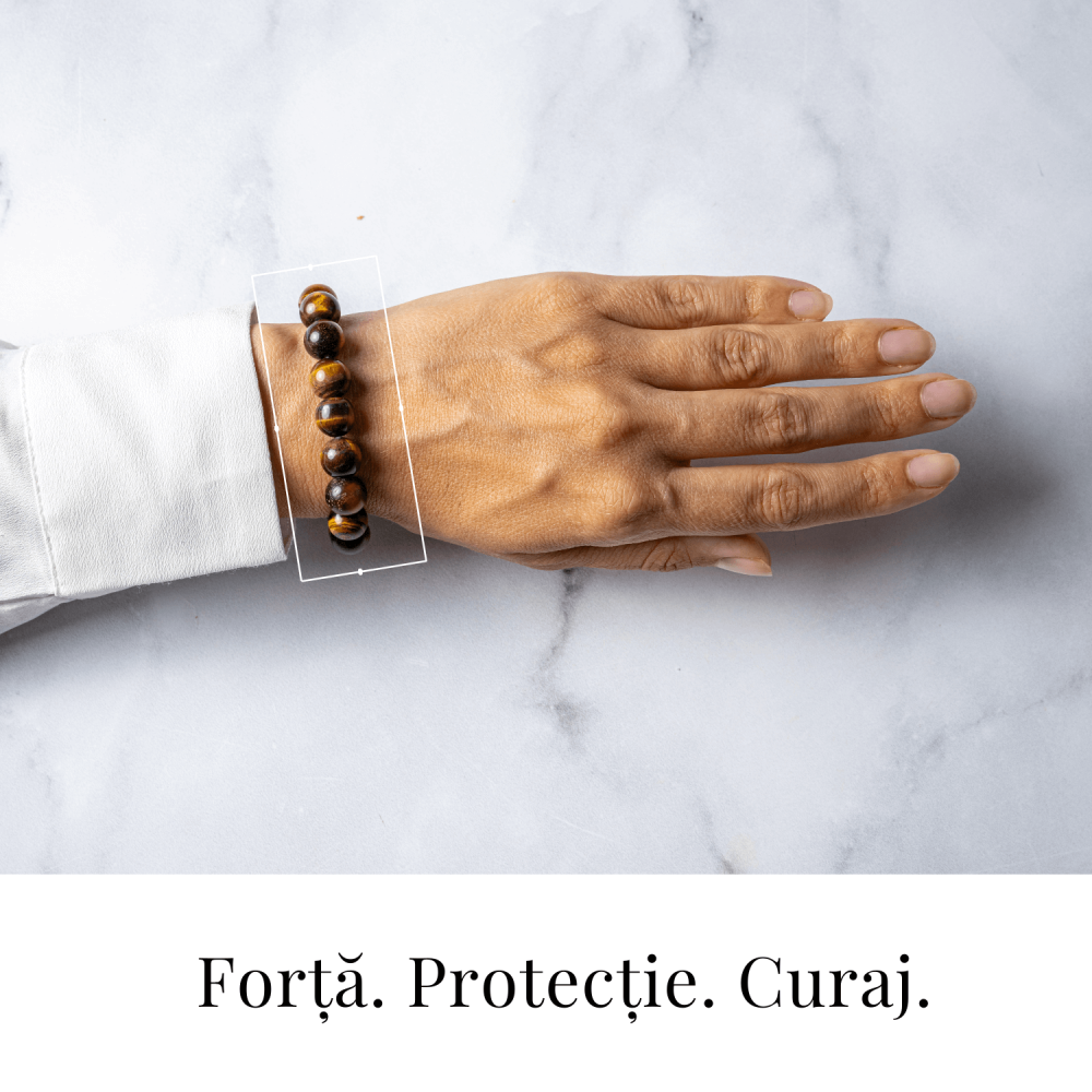 Putere si Protectie – Bratara din Ochi de Tigru Natural 10mm [2]