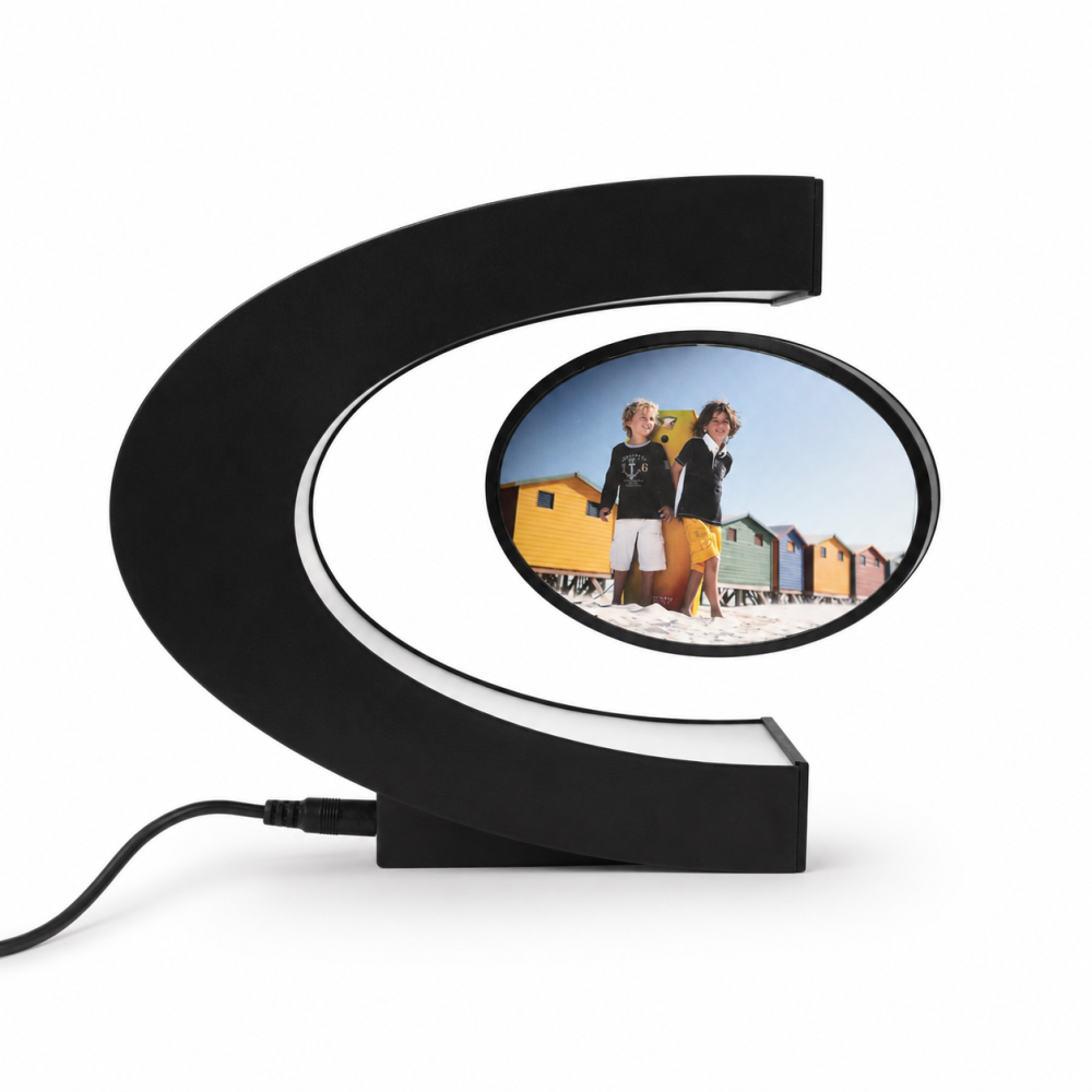 Rama Foto Magnetica Levitanta Forma C cu Iluminare RGB si Rotire 360° [1]