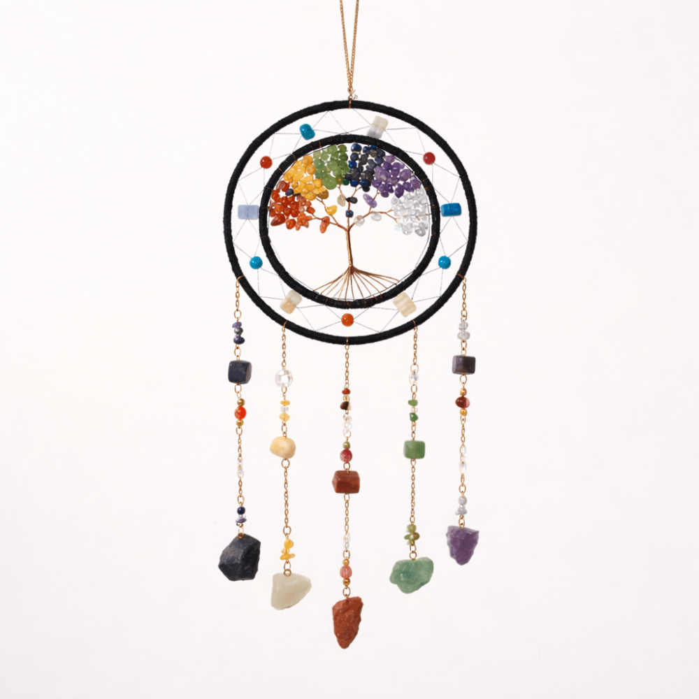 Dreamcatcher cu cele 7 chakre – un simbol al armoniei interioare si al protectiei spatiului personal [1]