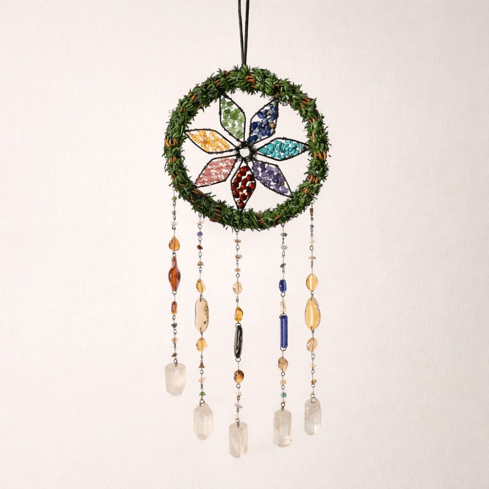 Dreamcatcher cu cele 7 Chakre si Cuart de Stanca – Echilibru Energetic si Armonie Interioara [1]