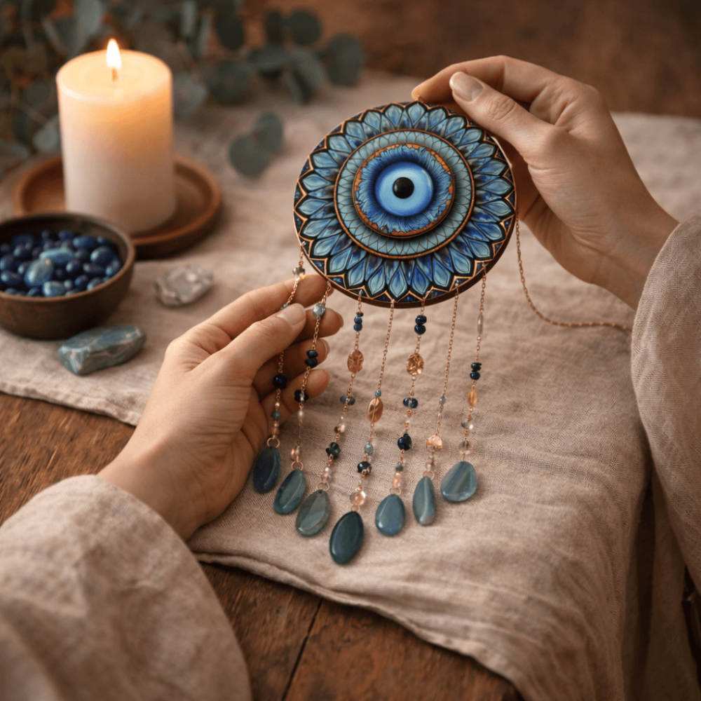 Dreamcatcher cu Lapis Lazuli si Ochi Protector – Claritate, Intuitie si Spatiu Sigur [2]