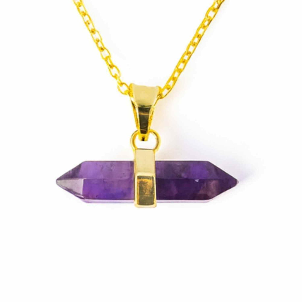 Echilibru si Linsite – Colier din Ametist Natural pe Lant de Cupru [1]