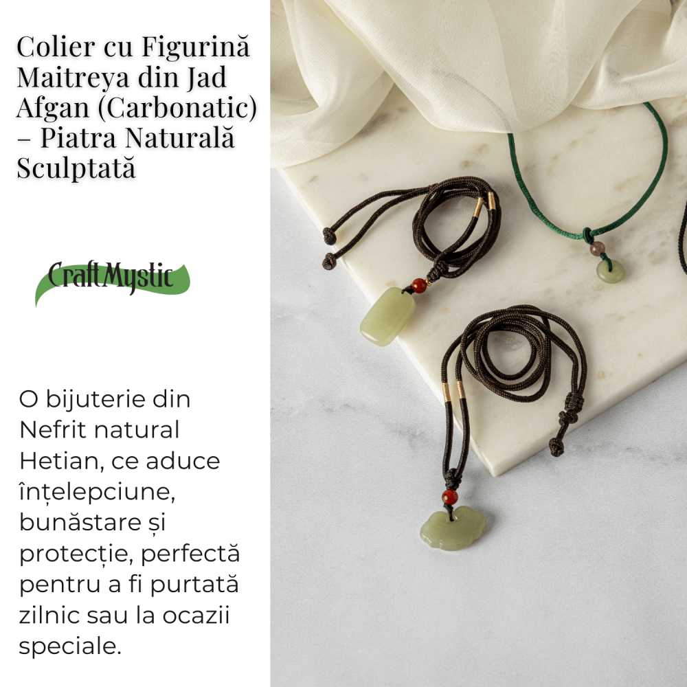 Protectie si Noroc – Colier Lucky Lock din Jad Hetian Natural [3]
