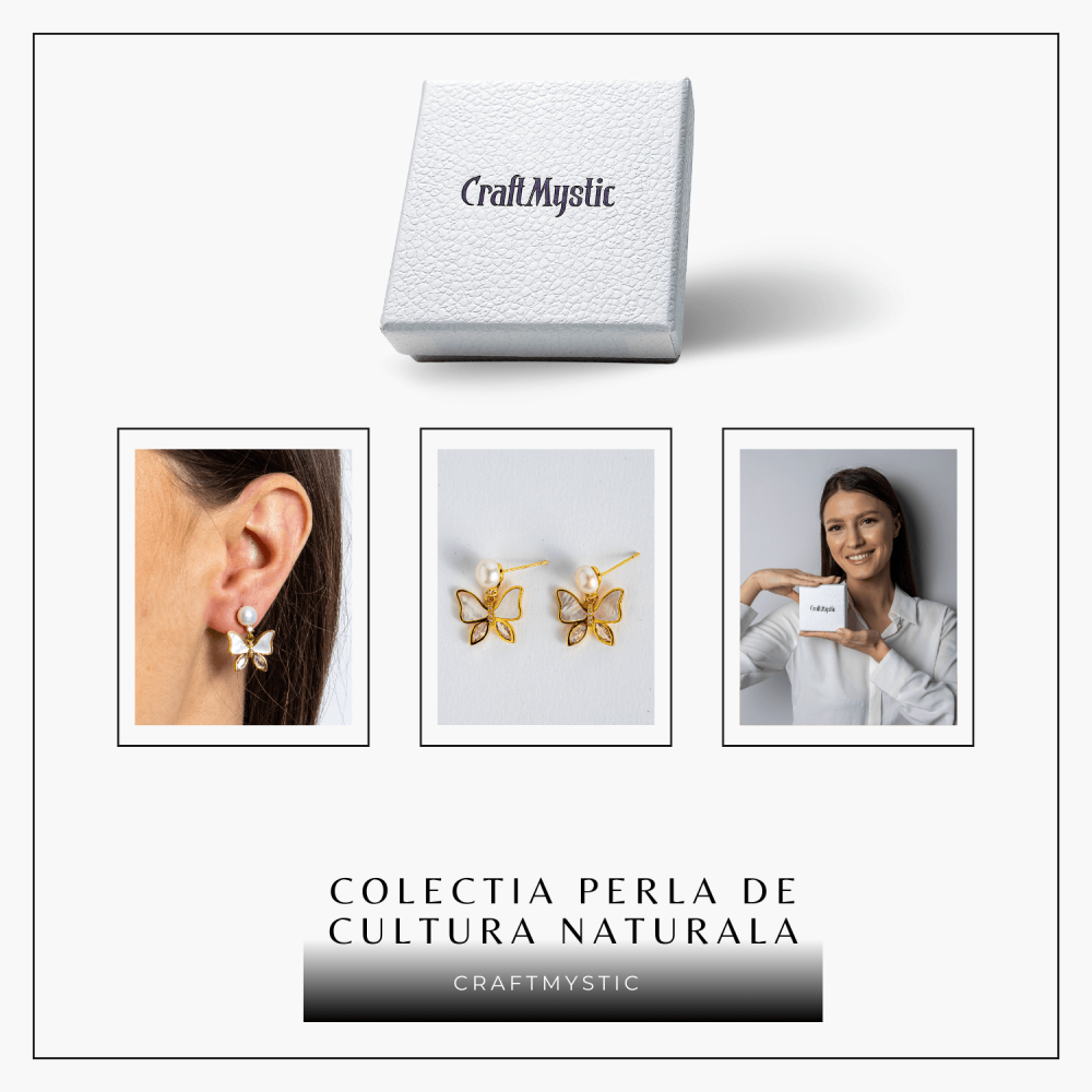 Zbor lin in fiecare zi – Cercei cu perla naturala si detalii fine [8]